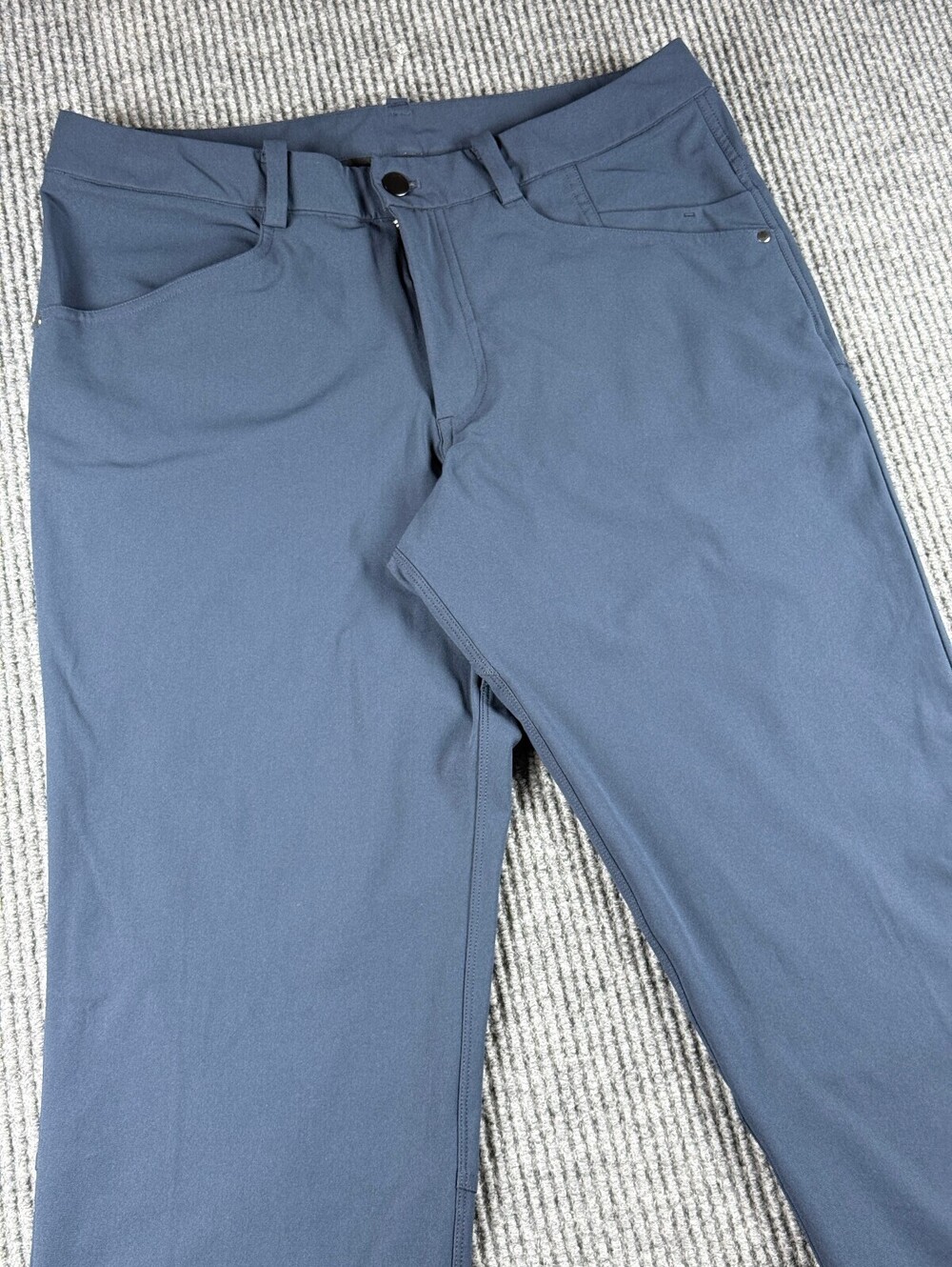 Lululemon ABC Commision Pants Mens 34 Warpstreme Navy 5 Pocket Stretch Athletic
